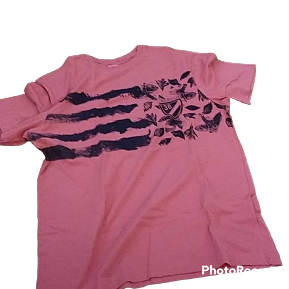 Cremieux Men's Graphic SS Tee Shirt 38 Logo Crest Orange & Black Cotton  NWT Sm